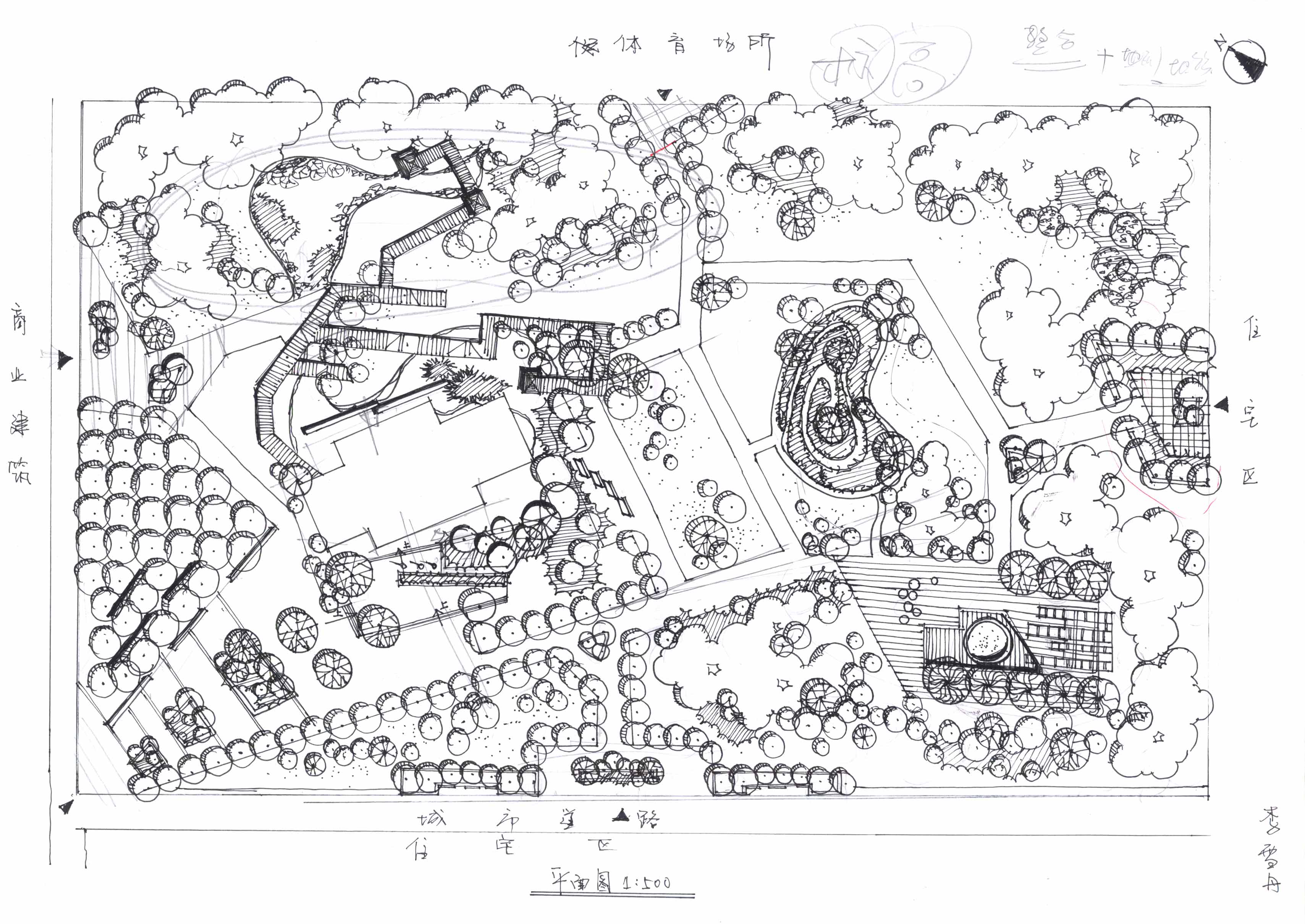 七手绘考研快题作品展示案例分析;北京考研快题作品案例展示 教学